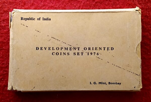 1976 - Food and Work for All (Bombay) UNC 2 Coins Set (Rs.50,Rs.10)