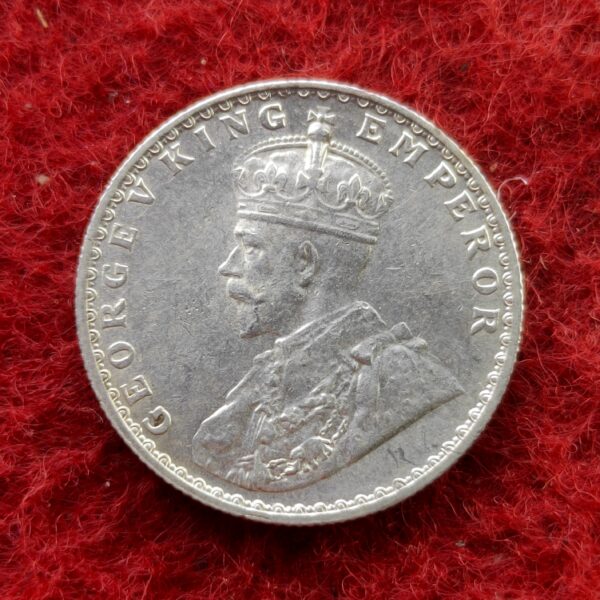 British India 1/2 Rupee George V 1936 Silver Coin - Image 2