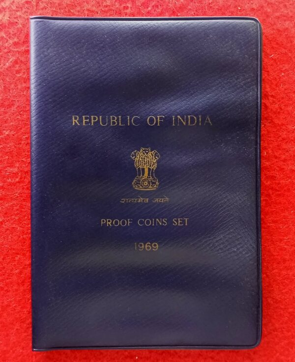 1969 – Republic Of India Mahatma Gandhi  Centenary Proof 9 Coins Set (Diary)