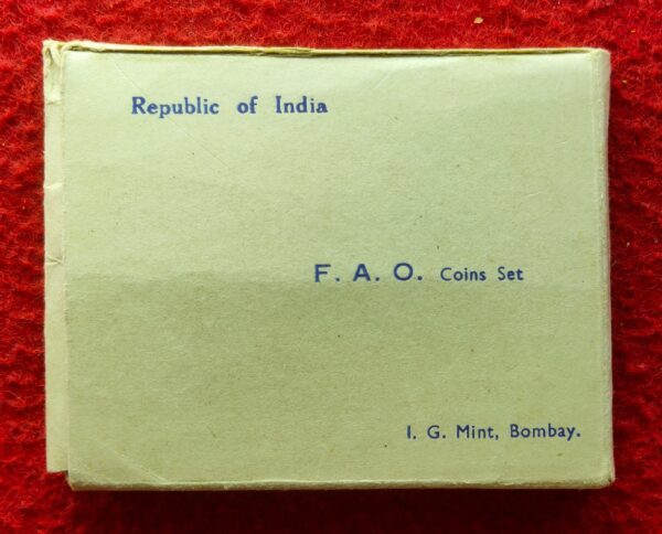 1970 - Food For All (Bombay) UNC 2 Coins Set (Rs.10, Ps.20)