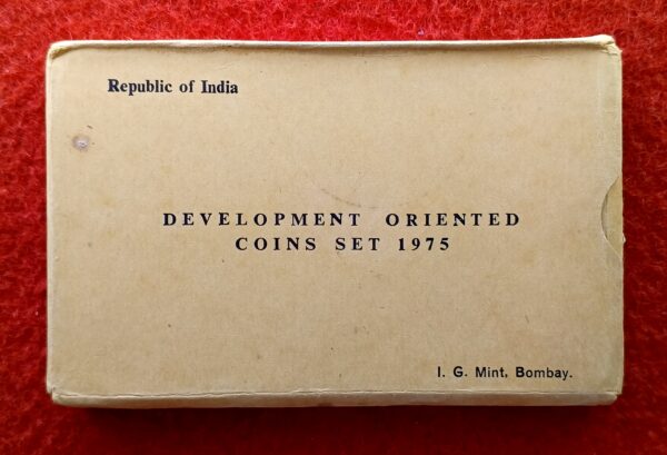 1975 - Equality Development Peace (Bombay) UNC 2 Coins Set (Rs.50,Rs.10)