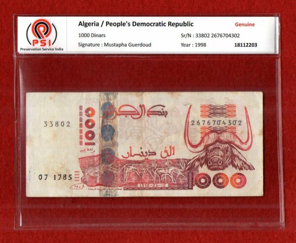 Algeria 1000 Dinars 1998 Banknote