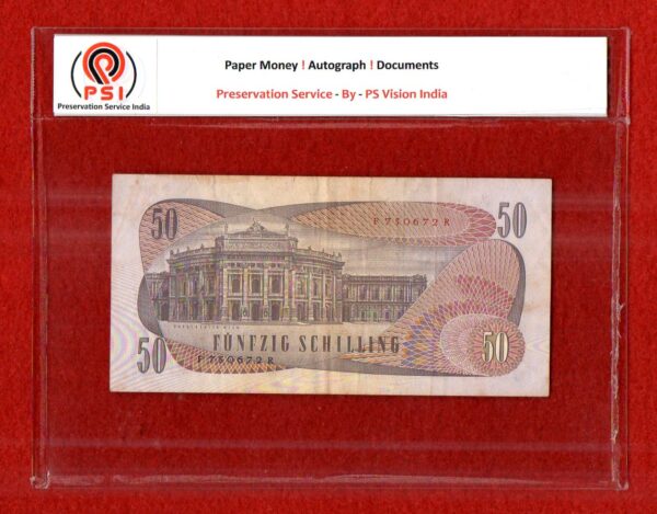 Austria50 Schilling Ferdinand Raimund 1970 Banknote - Image 2