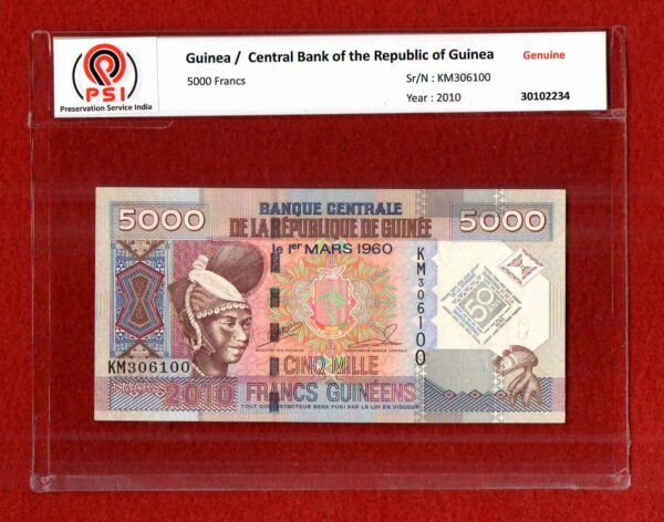 Guinea 5000 Francs 2010 Banknote