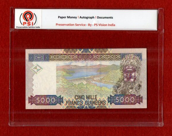 Guinea 5000 Francs 2010 Banknote - Image 2