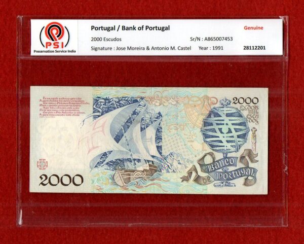 Portugal 2000 Escudos 1993 Banknote - Image 2