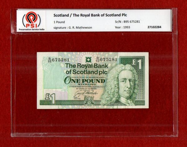 Scotland (United Kingdom) 1 Pound Royal Bank of Scotland 1993 Banknote