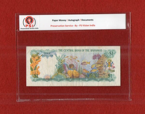 The Bahamas 1 Dollar - Queen Elizabeth II 1974 Banknote - Image 2