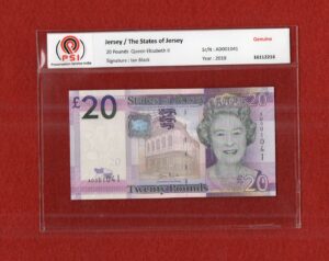 Jersey (British Crown dependencies) 20 Pounds Queen Elizabeth II 2010 Banknote