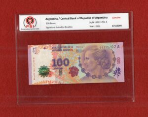 Argentina 100 Pesos Maria Eva Duarte 2012 Banknote
