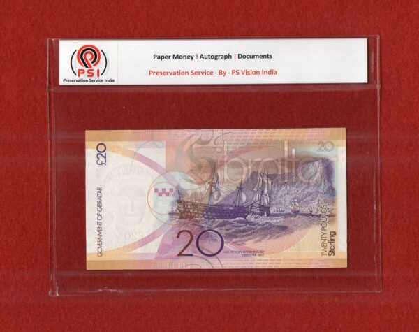 Gibraltar (British Overseas Territories) 20 Pounds Sterling Queen Elizabeth II 2011 Banknote - Image 2