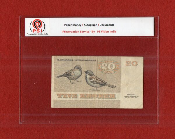Denmark 20 Kroner Painting and Animal Banknote - Image 2