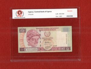 Cyprus 5 Pounds 1997 Banknote