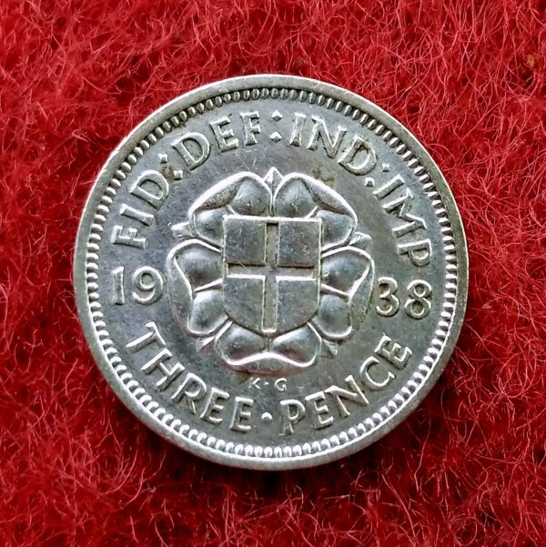 United Kingdom (UK) 3 Pence - George VI incl. Colonial 1938 Silver Coin