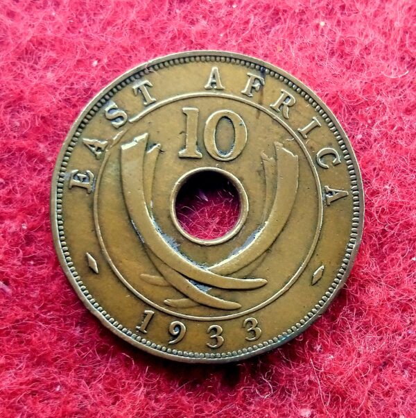 East  Africa 10 Cent - George 1933 Coin
