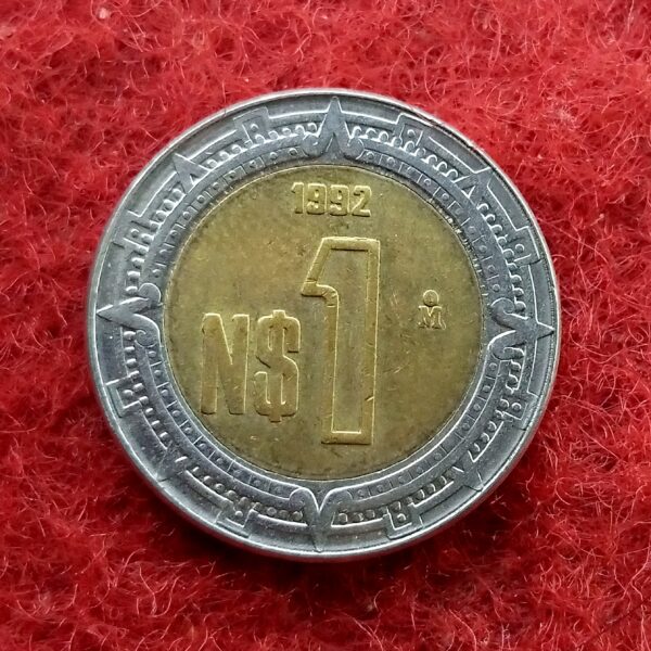 Mexico 1  New Peso 1992 Coin