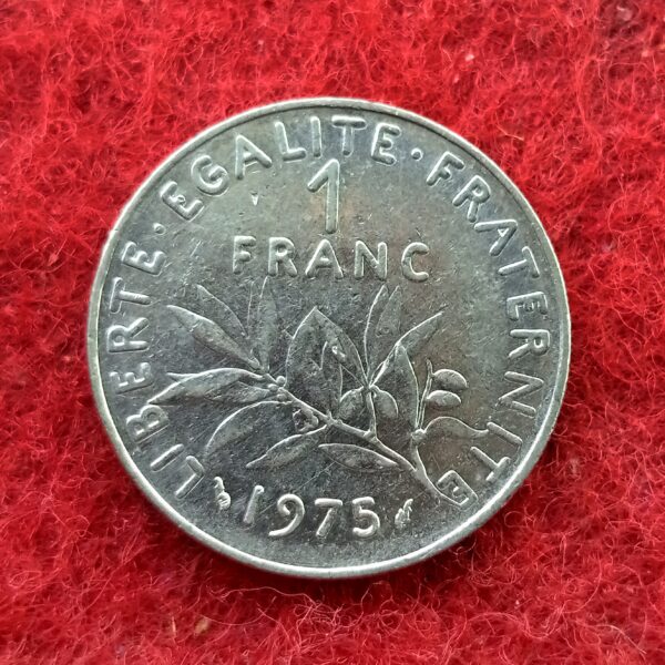 France 1 Franc Signature "O. Roty" 1975 Coin