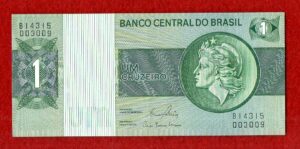 Brazil 1 Cruzeiro 2nd Edition 1970 Banknote