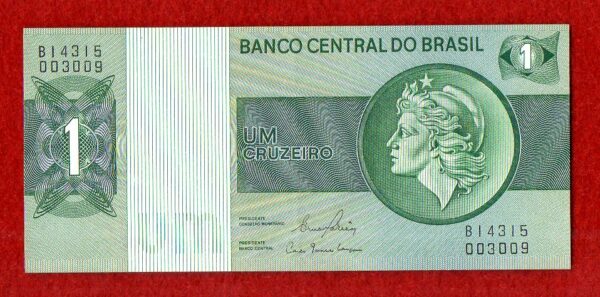 Brazil 1 Cruzeiro 2nd Edition 1970 Banknote