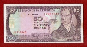 Colombia 50 Pesos Oro 1986 Banknote
