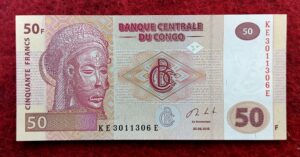 Democratic Republic of the Congo 50 Francs Banknote