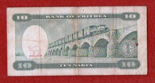 Eritrea 10 Nakfa 3 young women 1997 Banknote - Image 2