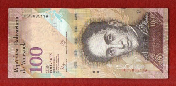 Venezuela 100 Bolivares 2015 Banknote