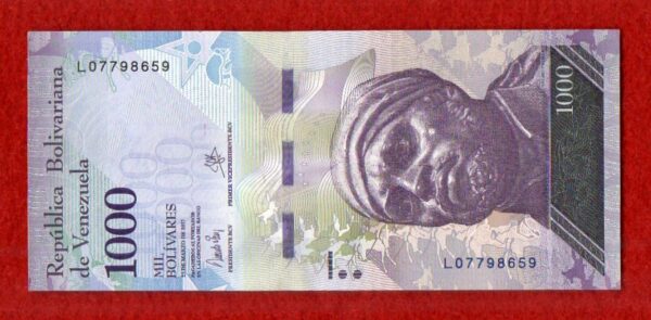 Venezuela 1000 Bolivares 2017 Banknote