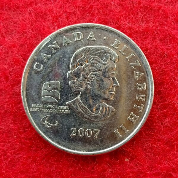 Canada 25 Cents - Elizabeth II Wheelchair Curling 2007 Coin - Image 2