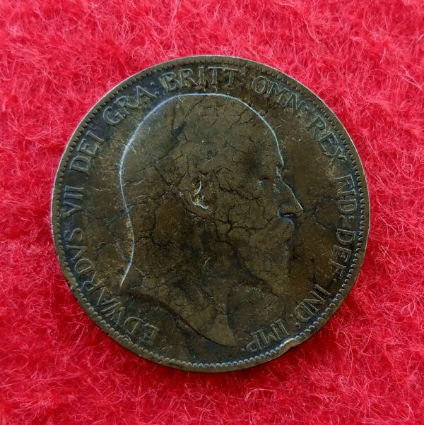 United Kingdom (UK) 1 Penny Edward VII 1906 Coin  - Image 2