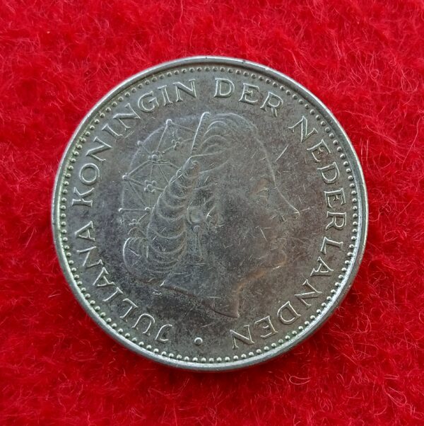 Netherlands 2½ Gulden - Juliana 1970 Coin - Image 2