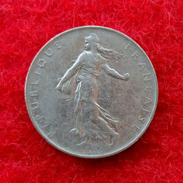 France 1 Franc Signature O. Roty 1960 Coin - Image 2