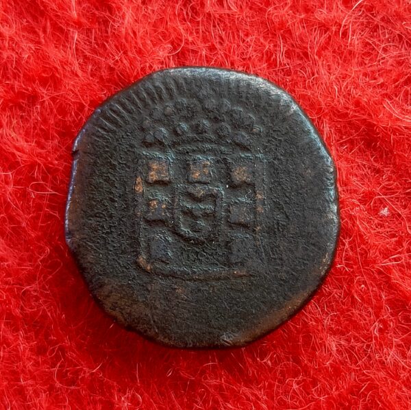 India Portuguese 6 Reis - Maria II Goa Mint Coin - Image 2