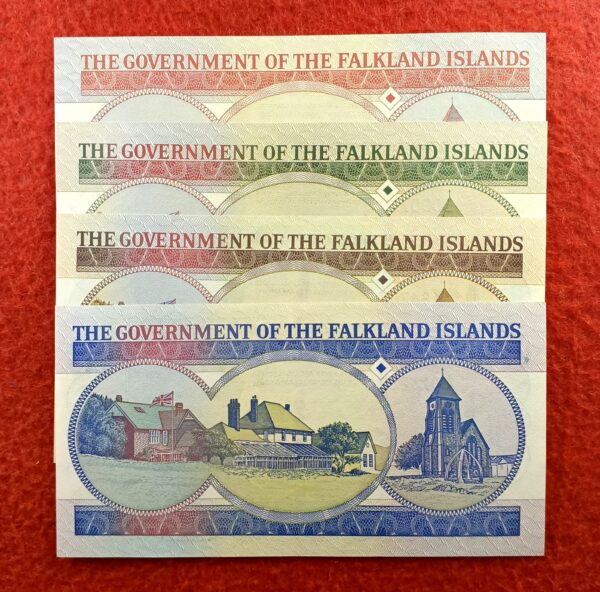 Falkland Islands Queen Elizabeth II 4 Notes Set (5,10,20 & 50 Pounds) - Image 2