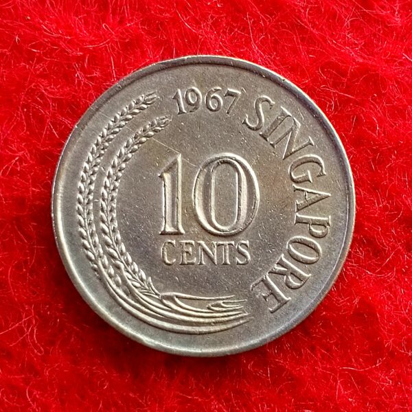 Singapore 10 Cents 1967 Coin