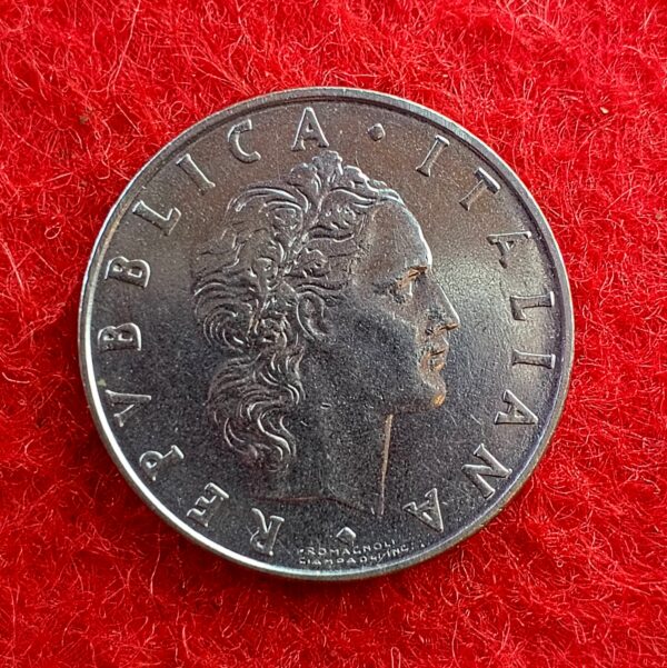 Italy 50 Lire large type 1974 Coin - Image 2