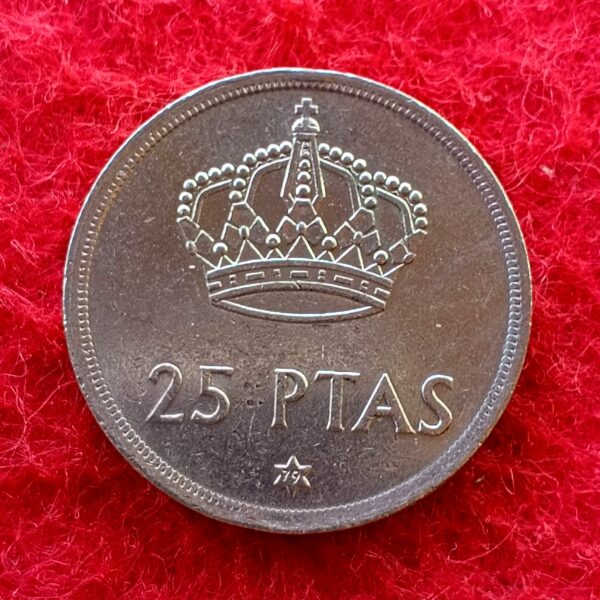 Spain 25 Pesetas Juan Carlos I 1975 Coin