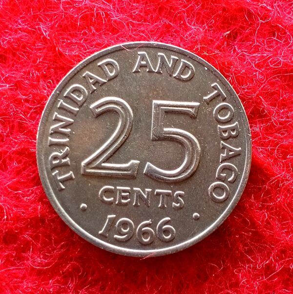 Trinidad and Tobago 25 Cents 1966 Coin