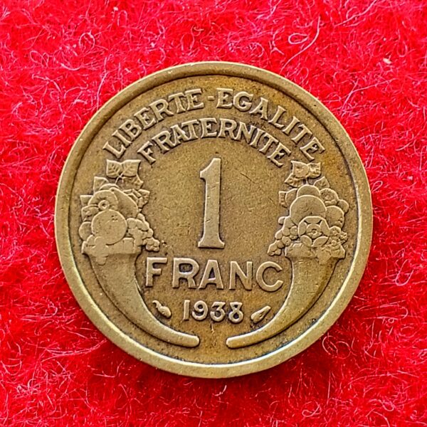 France 1 Franc 1938 Coin 