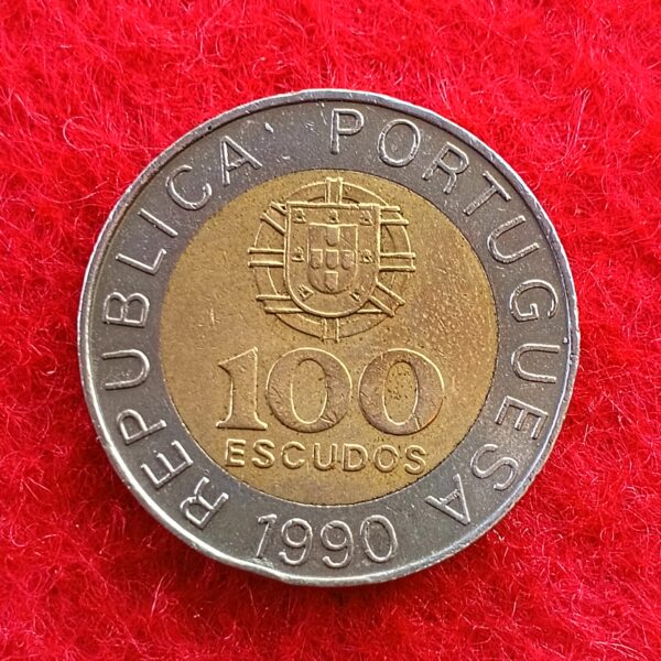 Portugal 100 Escudos 1990 Coin 