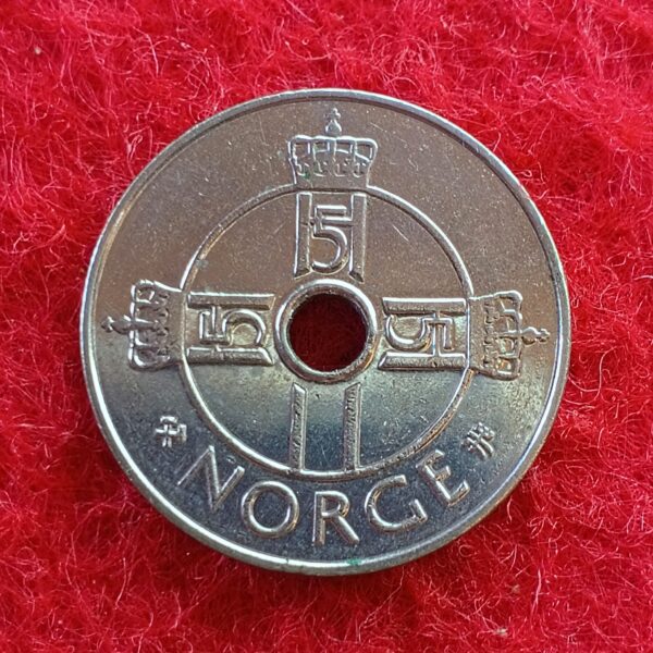 Norway 1 Krone - Harald V 1997 Coin  - Image 2