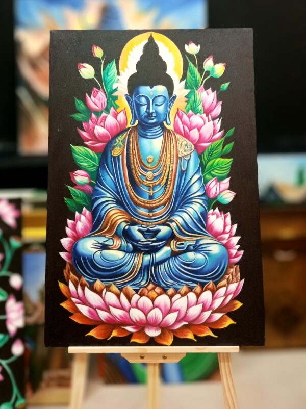 Oil Painting Canvas –  Buddha- Symbol of Peace (Kiya Art World)