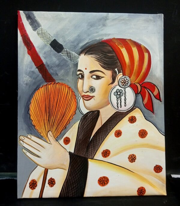 Oil Painting Canvas – Traditional Japanese Attire (Kiya Art World) - Image 2