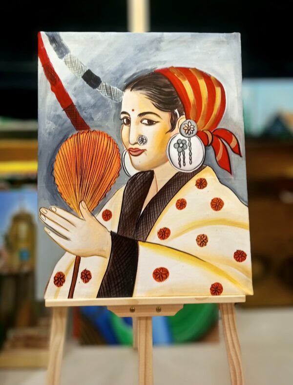 Oil Painting Canvas – Traditional Japanese Attire (Kiya Art World)
