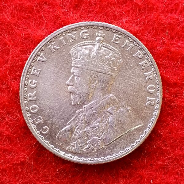 British India 1/2 Rupee - George V 1926 Silver Coin - Image 2