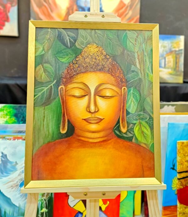 Oil Painting Canvas – Peace In Buddha (Kiya Art World)