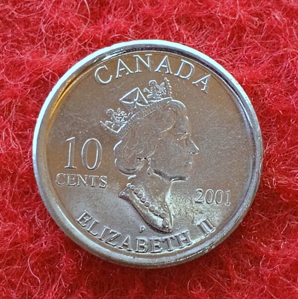 Canada 10 Cents - Elizabeth II Year of Volunteers 2001 Coin - Image 2