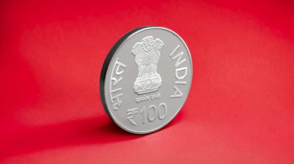 2023 - Bhagwan Mahaveer 2550th Nirvan Kalyanak Proof 1 Coin MDF Box (Rs 100) Hyderabad Mint - Image 3