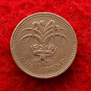 United Kingdom (UK) 1 Pound - Elizabeth II Welsh Leek 1985 Coin