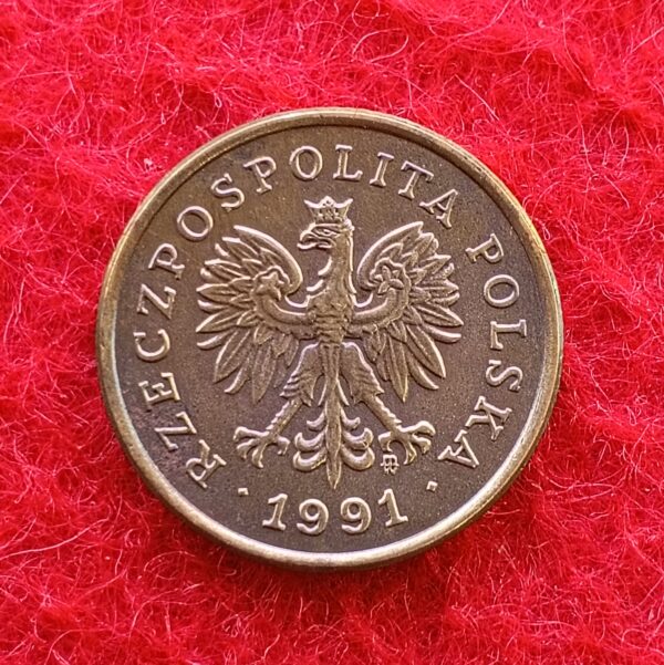 Poland 5 Groszy 1991 Coin - Image 2